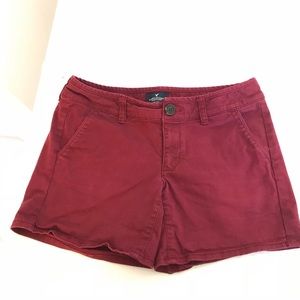 American eagle shorts burgandy